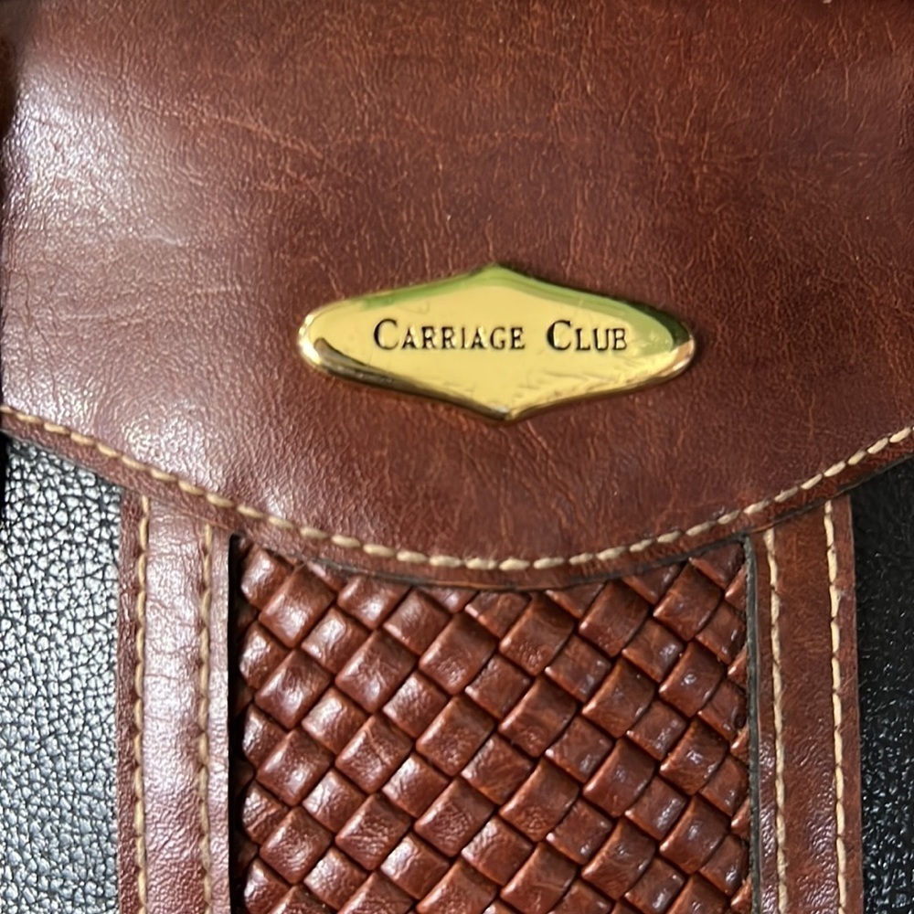 Vintage carriage club handbag black and brown 90’s - Picture 3 of 5